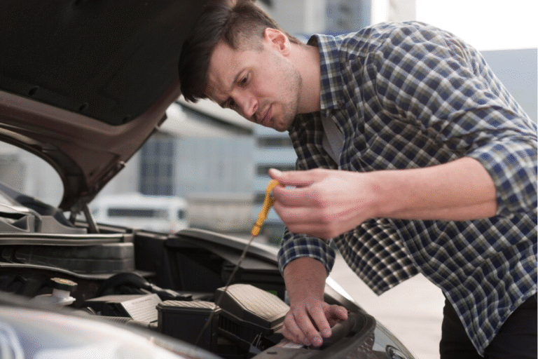 how to check engine oil