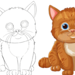 how to draw a cat