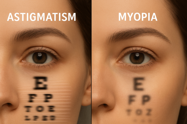 astigmatism vs myopia