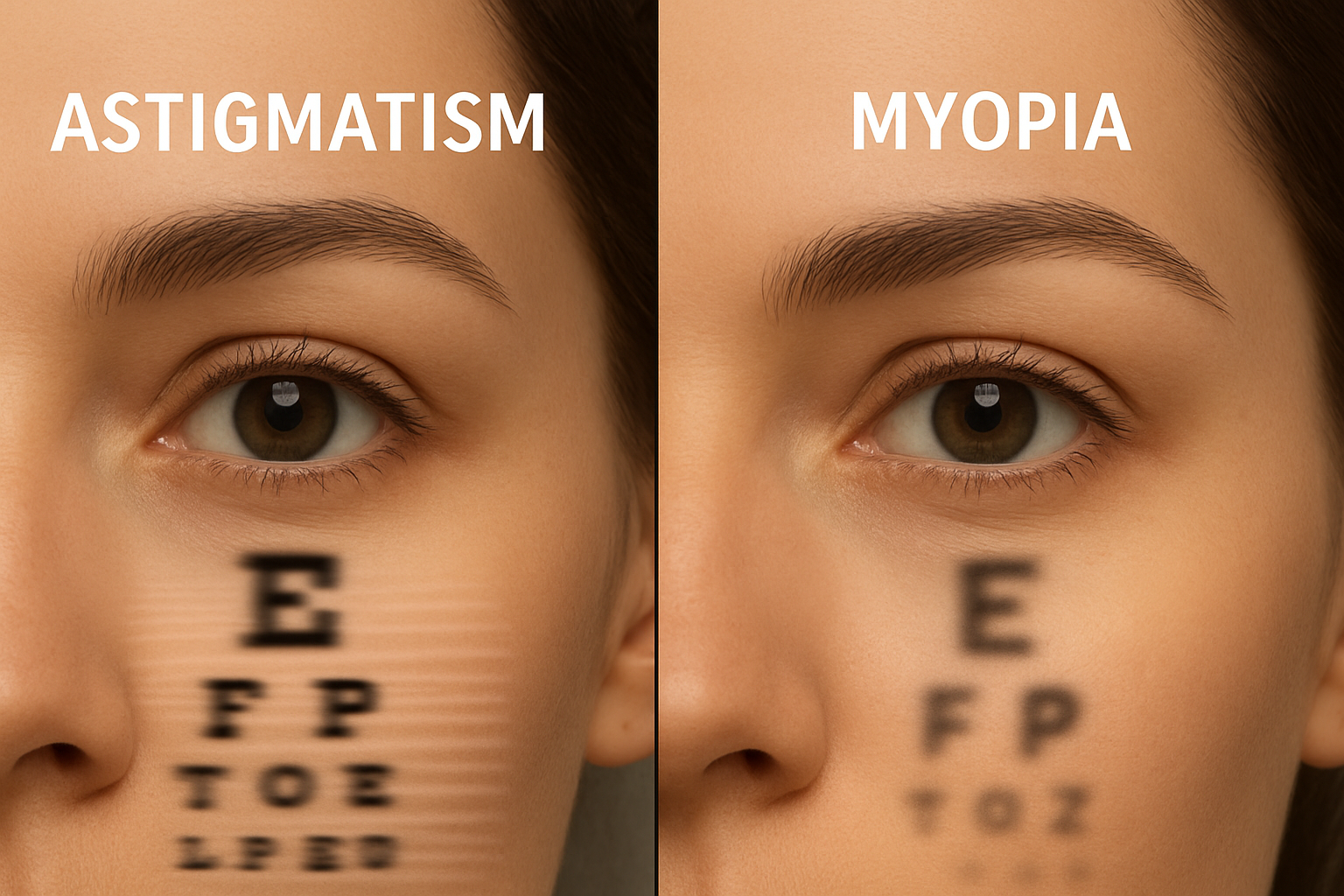 astigmatism vs myopia