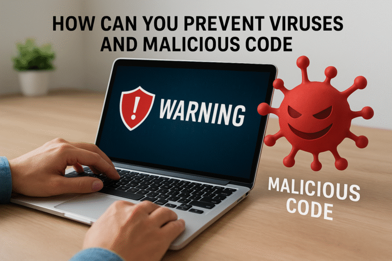 how can you prevent viruses and malicious code