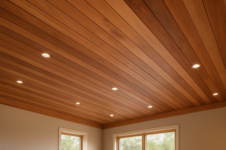wood drop ceiling