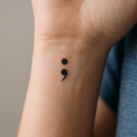 semicolon tattoo
